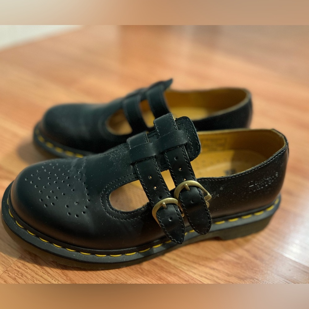 Doc Marten Mary Jane’s. Black leather. Women’s size 8 US, 6 UK, 39EU.